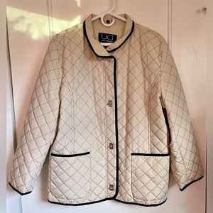 UTEX Diamond Quilted Toggle Button Coat